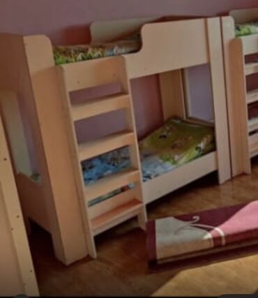 3 ярусные кровати для детского сада купить: Двухъярусная детская кровать, ЛДСП, цвет - Бежевый