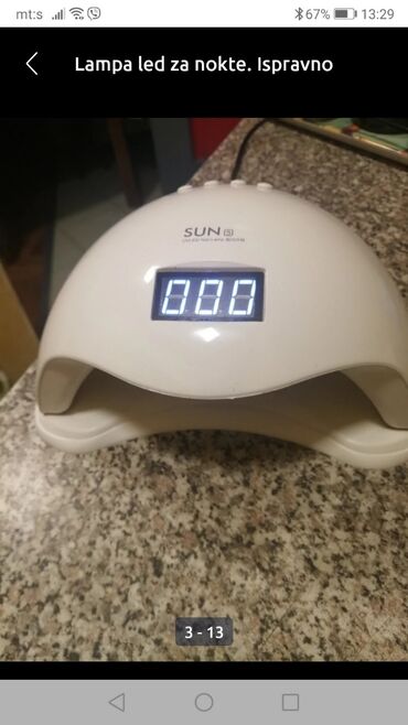 UV i LED lampe za nokte: Lampa profi za Manikir za nokte dobra ispravna. Na diode
 Mirjevo — 9