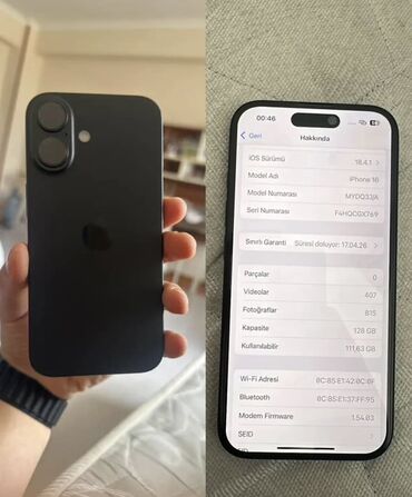 запчасти стиральных машин: IPhone 16, 128 ГБ, Черный, Гарантия
