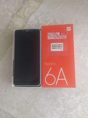 islenmis samavar: Xiaomi Redmi 6A, 32 GB, rəng - Mavi, 
 İki sim kartlı, Face ID