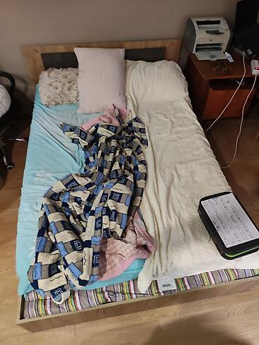 двухспальный кровати бу: Двуспальная кровать, Б/у, С матрасом, длина - 2000 см — 2
