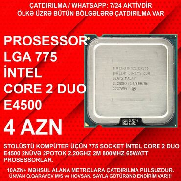 Prosessorlar: Prosessor Intel Core 2 Duo Core 2 Duo E4400/4500/4600, İşlənmiş