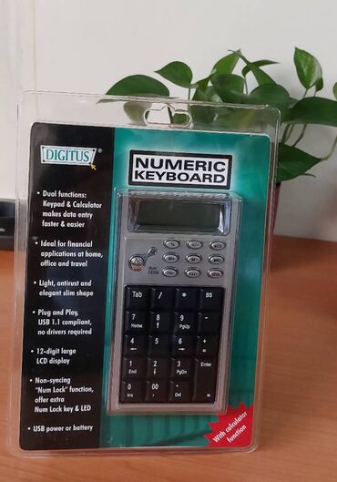 Tastature: Digitus Numericka tastatura LCD, Novo neraspakovano