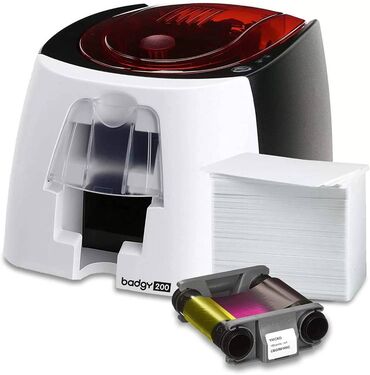 принтер плоттер: Принтер пластиковых карт Evolis Badgy200 B22U0000RS В комплекте с