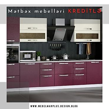mebelman: Sifarişlə mətbəx dəsti, Özü çəkən petlələr, Sadə laminat, Kredit var, Pulsuz çatdırılma — 4
