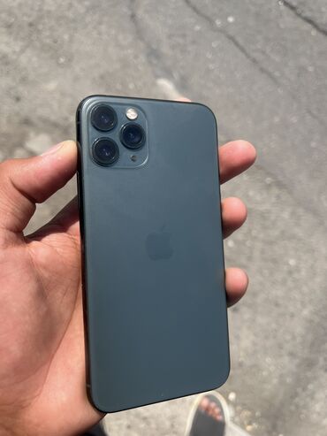 телефон в рассрочку с первоначальным взносом: IPhone 11 Pro, Колдонулган, 64 ГБ, Коргоочу айнек, Каптама