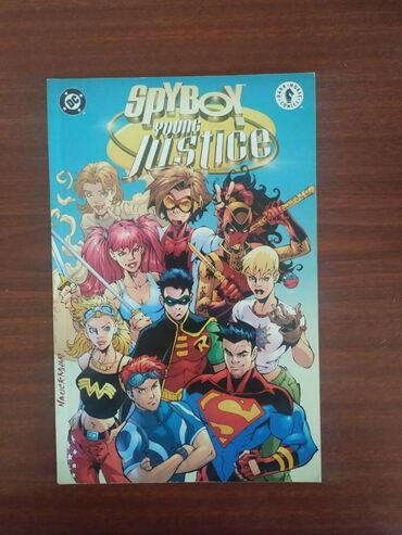 qadınlar üçün dəri çantalar crazy horse: Spyboy/ Young Justice komiksi. İngiliscə komiks. komiks, comics, DC