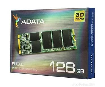 ADATA SU800 M.2 2280 SATA 6Gb/s SSD – 128 GB - Yaddaş tutumu: 128 GB