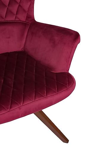 Kreslolar: Velvet kreslo – müasir dizayn - Parça: Yumşaq velvet üzlük, almaz — 6