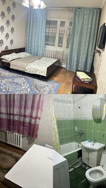 суточный квартира аламидин 1: 1 комната, Постельное белье, Бронь, Бытовая техника