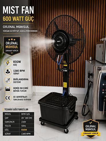 su cəni satılır: Sərinkeş MistFan600watt Sulu Sərinkeş Mist fan Model : MFM - S26 — 9