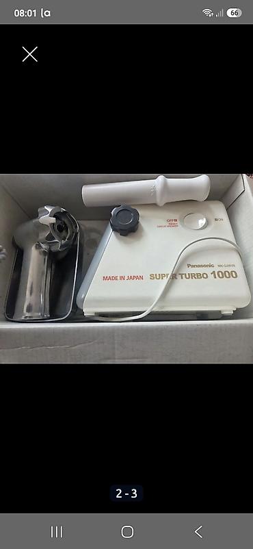 panasonic 3do: Ət çəkən maşın Panasonic, 1000 Vt, Revers ilə, Yeni — 5