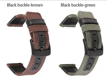 Dodaci za satove: Kvalitetna platneno-kožna narukvica više boja za modele sata širine — 2