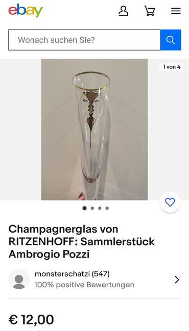 Čaše: Case kristal Ritzenhoff za dvoje,vinske Monica Moro i Anja Kroencke — 5