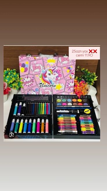 baxca mebeli: ✅ Uşağların Ən cox sevdiyi Rəsim Seti 🟢 gördüyünüz kimi 67 parçadan