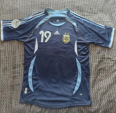baş geyimi: Futbolka, Adidas, L, rəng - Mavi — 1