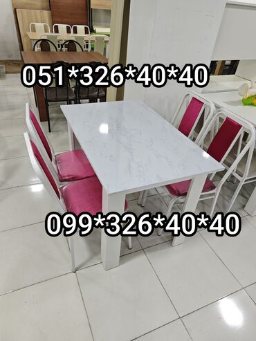 Masa və oturacaq dəstləri: Mətbəx üçün, Yeni, Açılmayan, Dördbucaq masa, 4 stul -da lalafo.az — 13 Masa və oturacaq dəstləri: Mətbəx üçün, Yeni, Açılmayan, Dördbucaq masa, 4 stul — 13