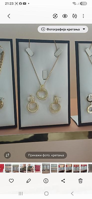 Setovi nakita: Zlatni setovi nakita – elegantne kolekcije - Set 1: Ogrlica sa — 34