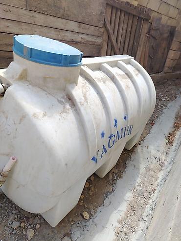 su cənləri: Yağmur markalı 1000 litrlik su çəni - Həcmi: 1000 L (korpus üzərində — 3