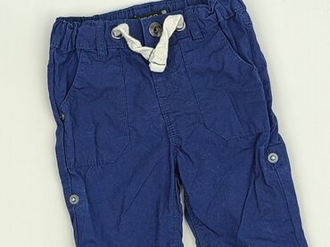 woskowane spodnie czarne: Baby material trousers, 3-6 months, 62-68 cm, Inextenso, condition - Very good