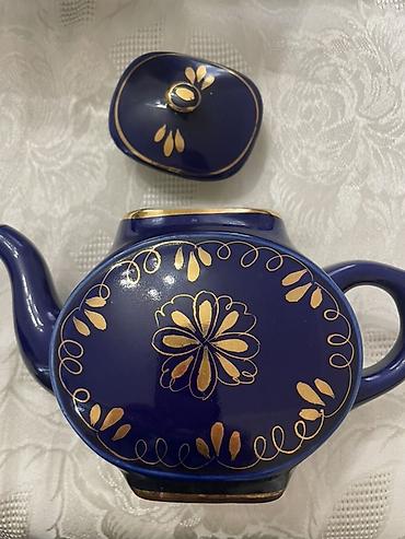 assa çay: Гжель чайник для заварки Kobalt mavilində keramika/porcelan çaydan — 2