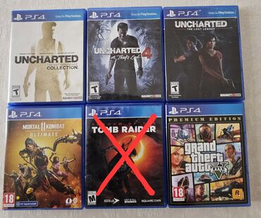 ps4 kiraye: BARTER ETMİRƏM!!! QİYMƏTLƏR SONDUR!!! 15₼ Uncharted Collection 25₼