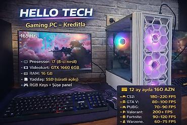 ssd: HELLO TECH – Gaming PC (Kreditlə) - Monitor dəstəyi: 165 Hz - — 1