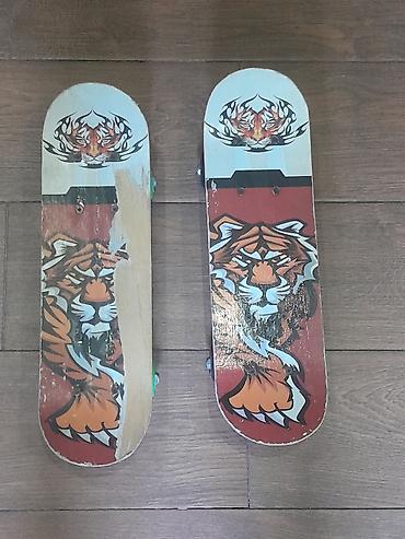 İdman və istirahət: Skateboard lövhələri – 2 ədəd - Dizayn: Pələng qrafikası olan lövhə — 1