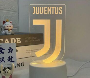 Stol lampaları: Futbol klublarının loqolu LED masa lampaları - Dizayn: şəffaf akril — 4