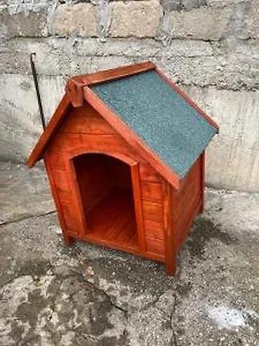 Oprema za kućne ljubimce: Drvena kućica za psa - Materijal: masivno drvo, površinski zaštićeno — 3