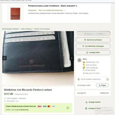 Novčanici: Držač za kartice, Materijal: Koža — 9