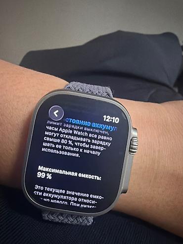 Акылдуу сааттар: Apple Watch Ultra 2, корпус 49 мм — титан. 99% АКБ Комплект — 1