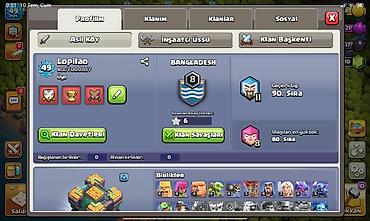 balwin town: Clash of Clans hesabı – Orta Şəhər Bazası (Town Hall) səviyyəsi — 1
