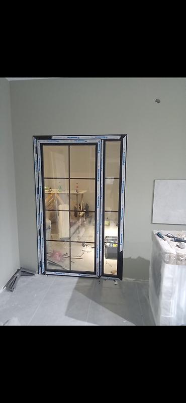 Plastik pəncərələr: Yeni Təkqat şüşə paketi Plastik pəncərə, Еni: 1 sm, Uzunluğu: 2 sm, Pulsuz quraşdırma — 17