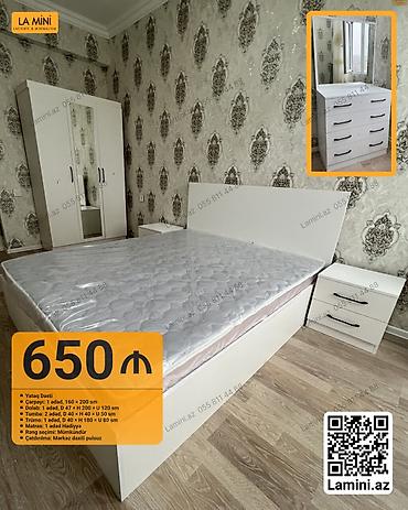 ikili carpayı: Yataq Dəsti – La Mini Komplekt: - Çarpayı: 1 ədəd, 160 x 200 sm - — 1
