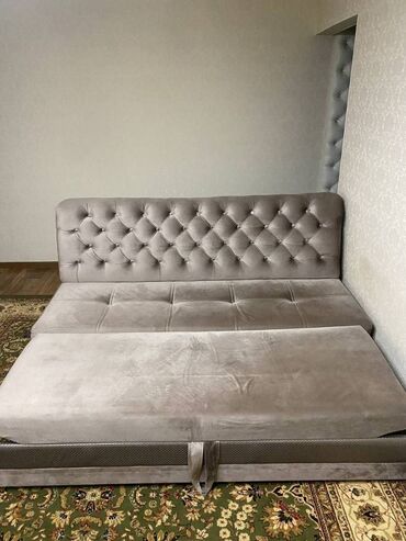 спальный диван бишкек цена: Диван-кровать, цвет - Серый, Б/у