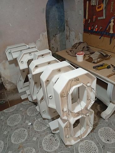 led reklam: İşıqlı 3D həcimli hərflər və rəqəmlər - Material: möhkəm metal karkas — 4