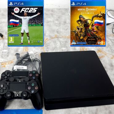 PS4 (Sony PlayStation 4): Ps4 slim ревизия 3/3, память 1000г. Полный комплекте 2джойстика