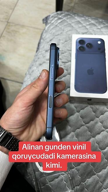 tv box s: IPhone 17 Pro, 256 GB, Mavi, Zəmanət, Simsiz şarj, Face ID — 5