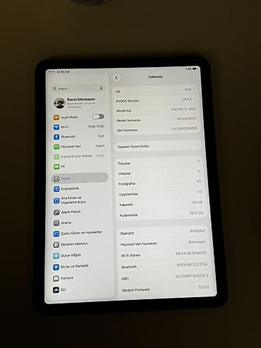 aipad: Apple iPad Air (4-cü nəsil) – 64 GB, Wi‑Fi - Model: iPad Air 4 (Model — 2