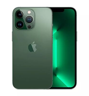 Apple iPhone: IPhone 13 Pro, Б/у, 128 ГБ, Matte Midnight Green, Чехол, Кабель, 84 %