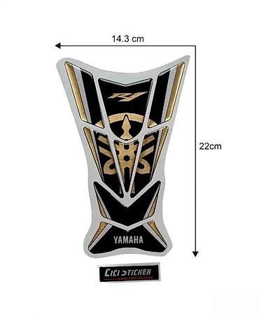 piccolo motor: Tank Pad Yamaha R1 Brušeno zlato- Nalepnice za motore - 1727 📌 Opis — 2