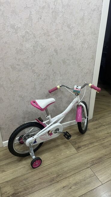 математика 7 класс e derslik: Uşaq velosipedi – qızlar üçün dizayn - Rəng: ağ və çəhrayı, dekorativ