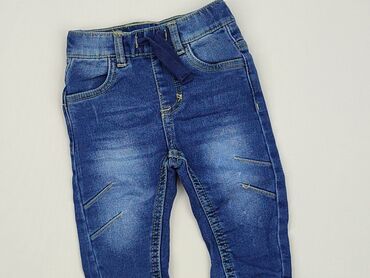 jeansy tapered fit: Denim pants, Fox&Bunny, 3-6 months, condition - Very good