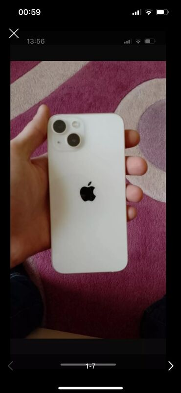 2el telefon: IPhone 13, 128 GB, Ağ, Face ID