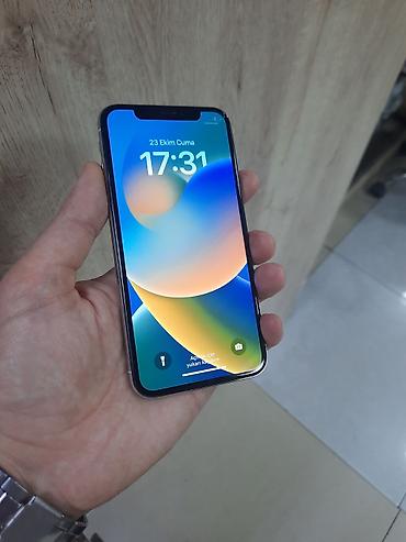 IPhone X, 64 GB, White Titanium, Qırıq