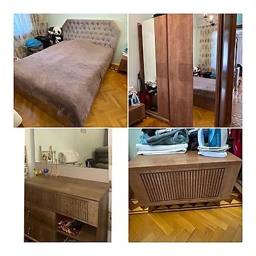 termo mebel: İkinəfərlik çarpayı, Termo, Dolab, 2 tumba, İşlənmiş — 1