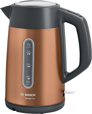 asus baki: **Elektrik Çaydan Bosch TWK4P439 DesignLine – 1.7L, 2400W** Bosch — 1