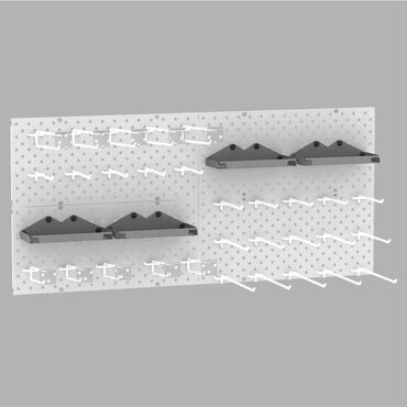 Стеллажи: Панель перфорированная, настенная, для магазина и склада — 2