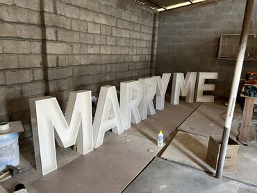 готовый бищнес: Продаю буквы MARRY ME . Готовый бизнес